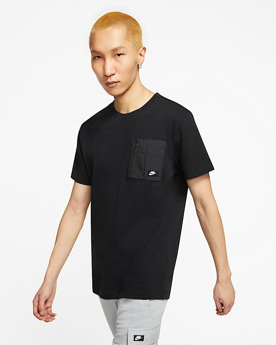 Nike Sportswear Men's Short-Sleeve Top - Black/Black Oxidised