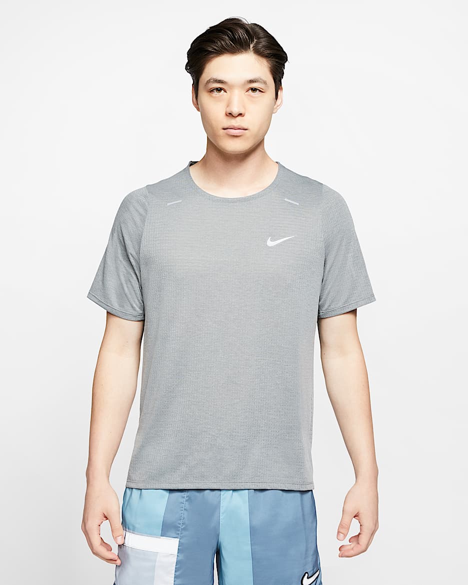 Nike Rise 365 Men's Running Top - Smoke Grey/Heather