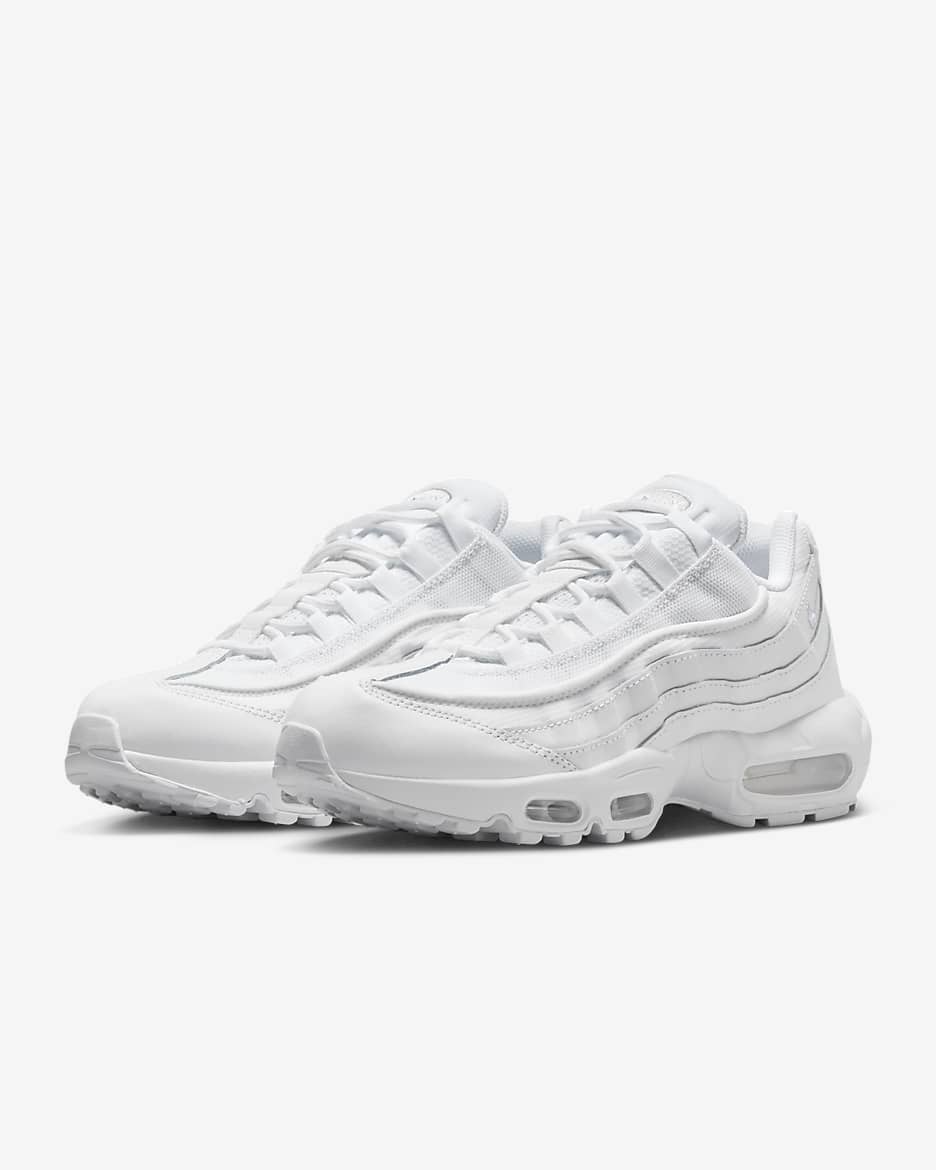 Scarpa Nike Air Max 95 Essential - Uomo - Bianco/Grey Fog/Bianco