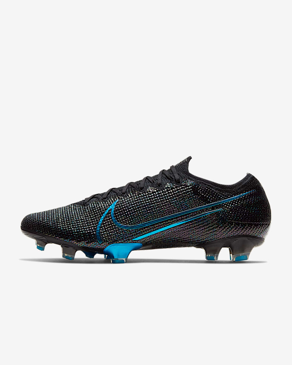 Chaussure de football à crampons pour terrain sec Nike Mercurial Vapor 13 Elite FG - Noir/Noir/Anthracite/Laser Blue