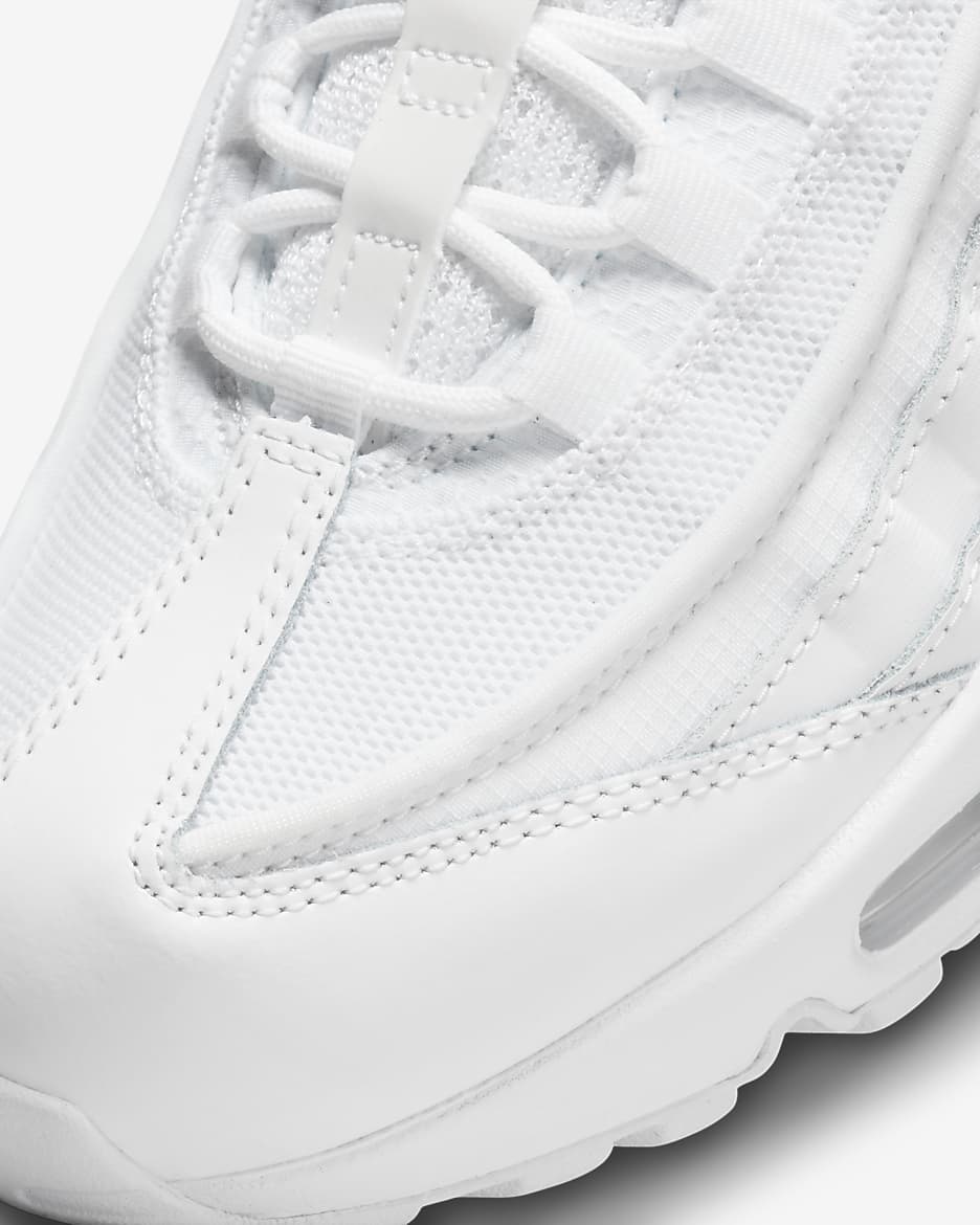 Scarpa Nike Air Max 95 Essential - Uomo - Bianco/Grey Fog/Bianco