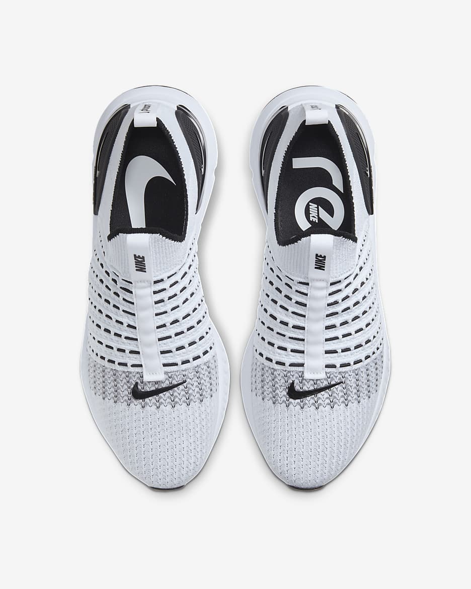 Nike React Phantom Run Flyknit 2 Men's Road Running Shoes - True White/Black/Pure Platinum/White