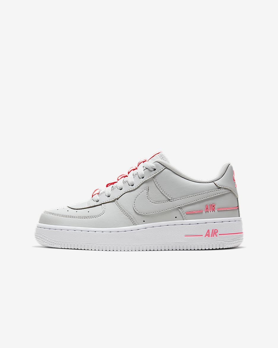Nike Air Force 1 LV8 3 大童鞋款 - Photon Dust/Digital Pink/白色/Photon Dust