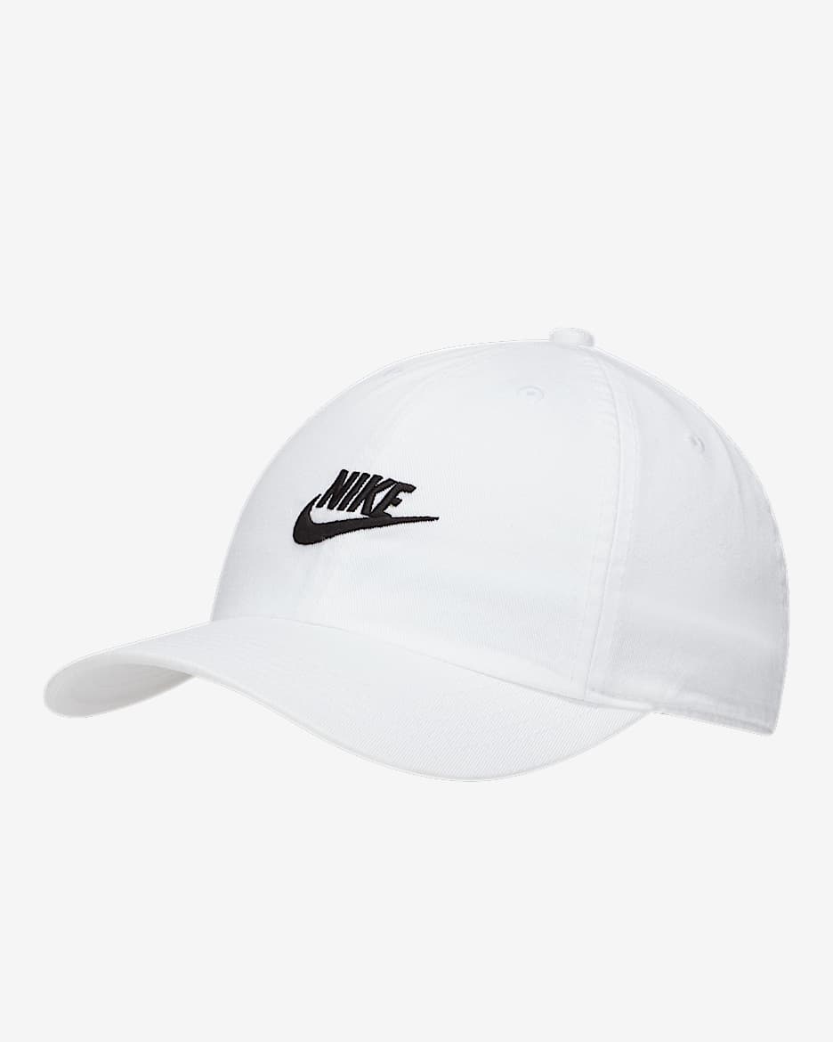 Nike Heritage86 兒童可調式帽款 - 白色/黑色
