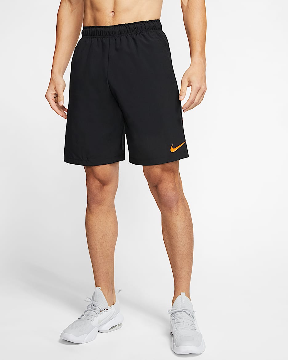 กางเกงเทรนนิ่งขาสั้นผู้ชาย Nike - ดำ/ดำ/Hyper Crimson