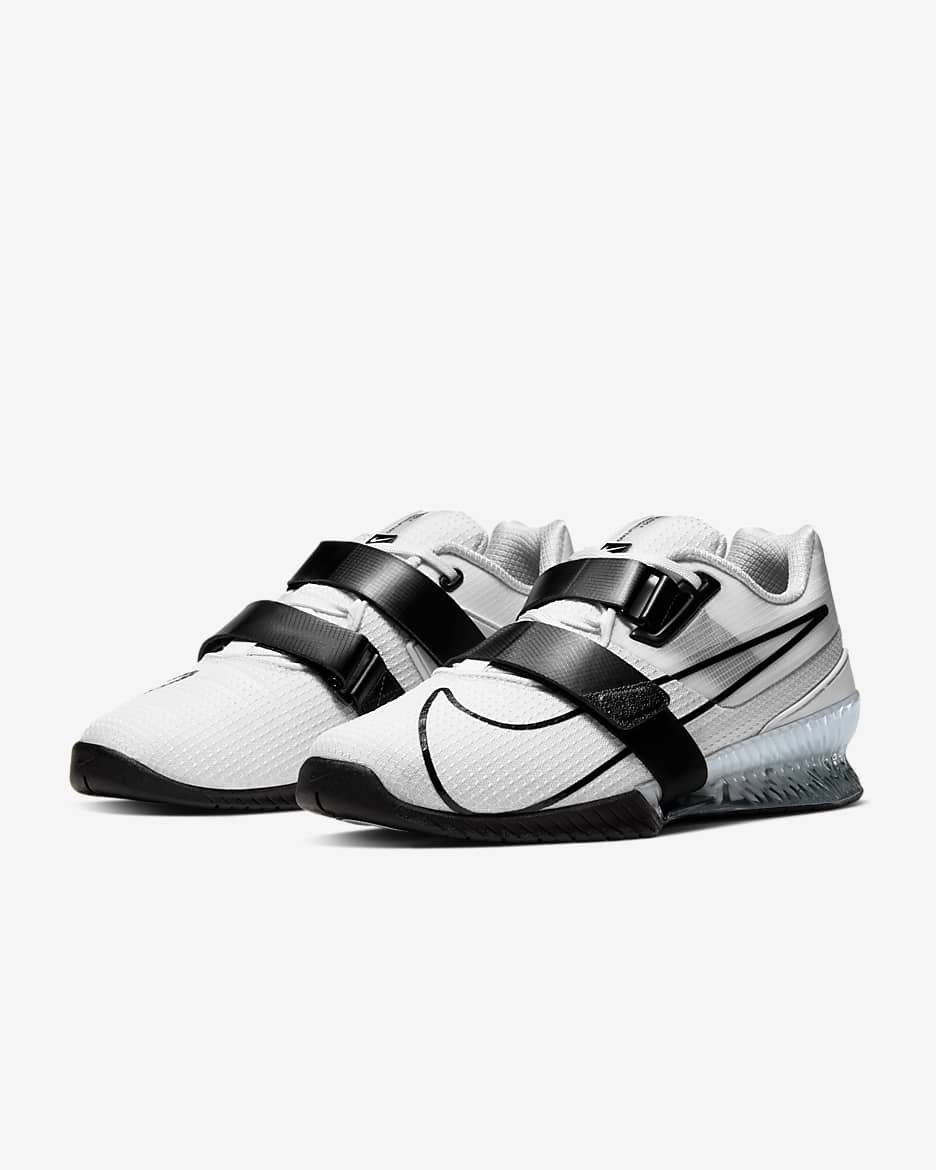 Nike Romaleos 4 Weightlifting Shoes - White/White/Black