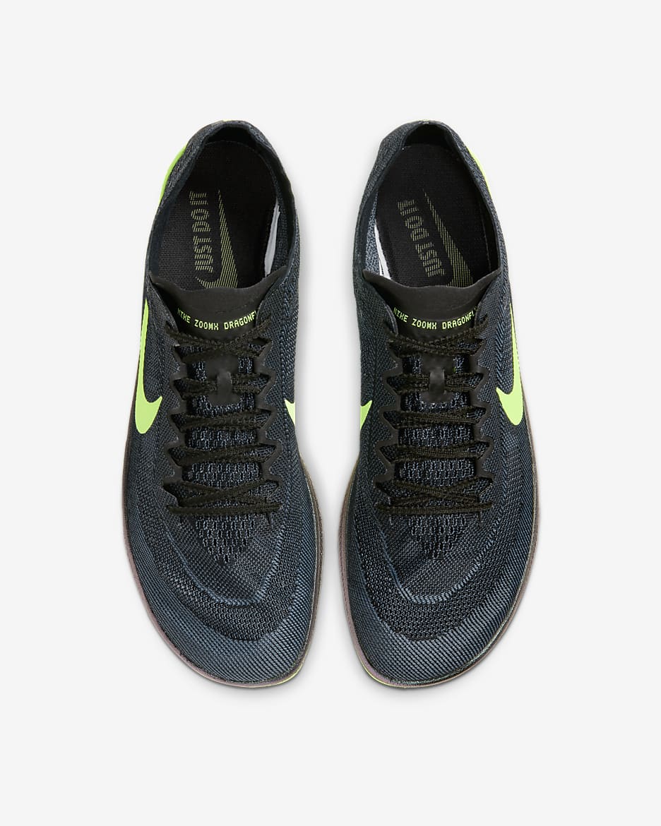 Nike ZoomX Dragonfly Athletics Distance Spikes - Black/Squadron Blue/Lime Blast