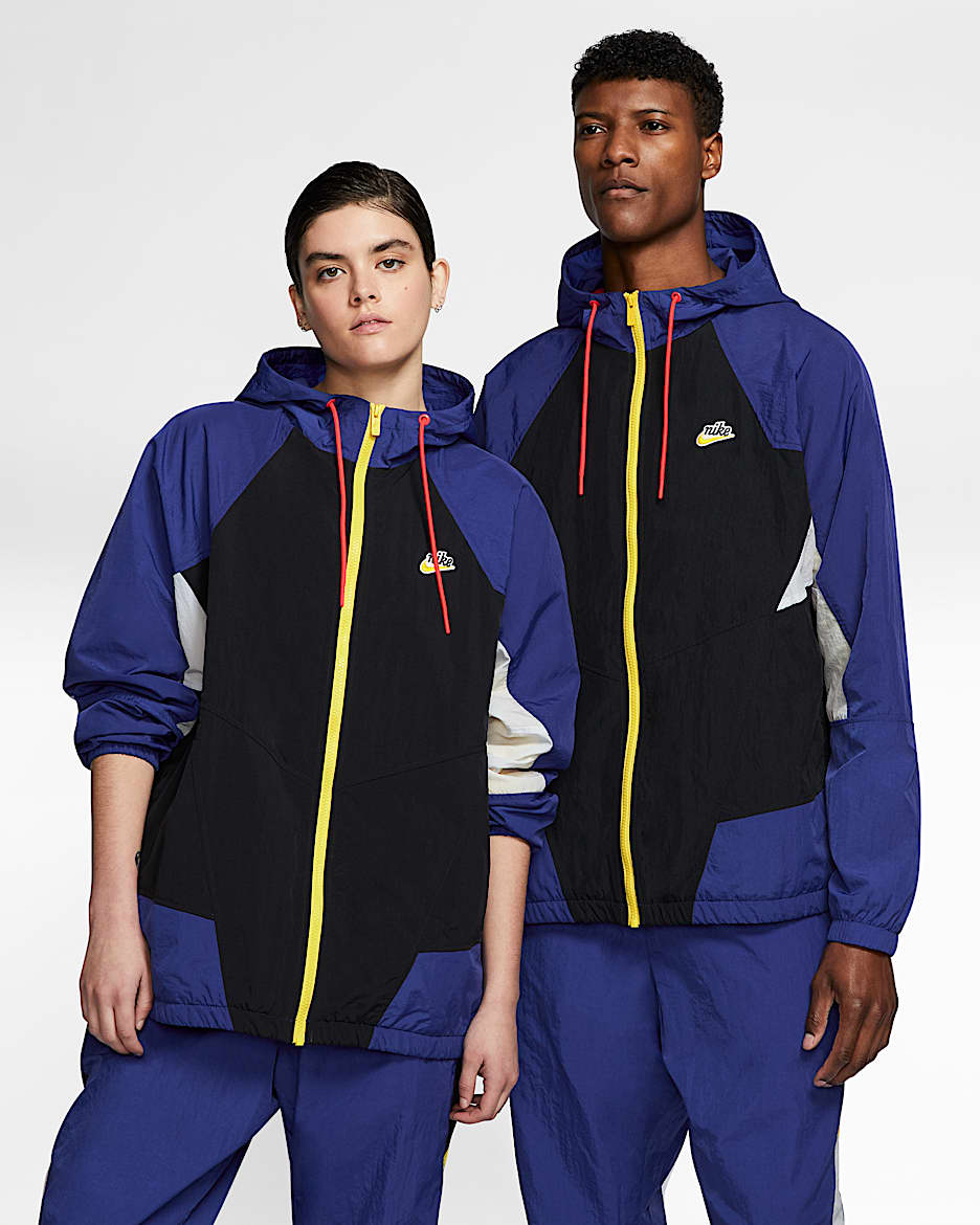 Nike Sportswear Heritage Windrunner Signature Jacket - Deep Royal Blue/Black/Pure Platinum