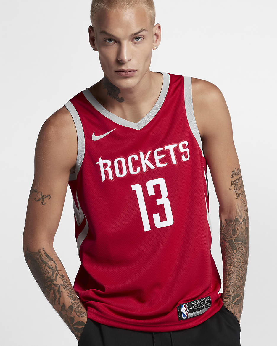Maglia James Harden Rockets Icon Edition Swingman Nike NBA - University Red/Flat Silver