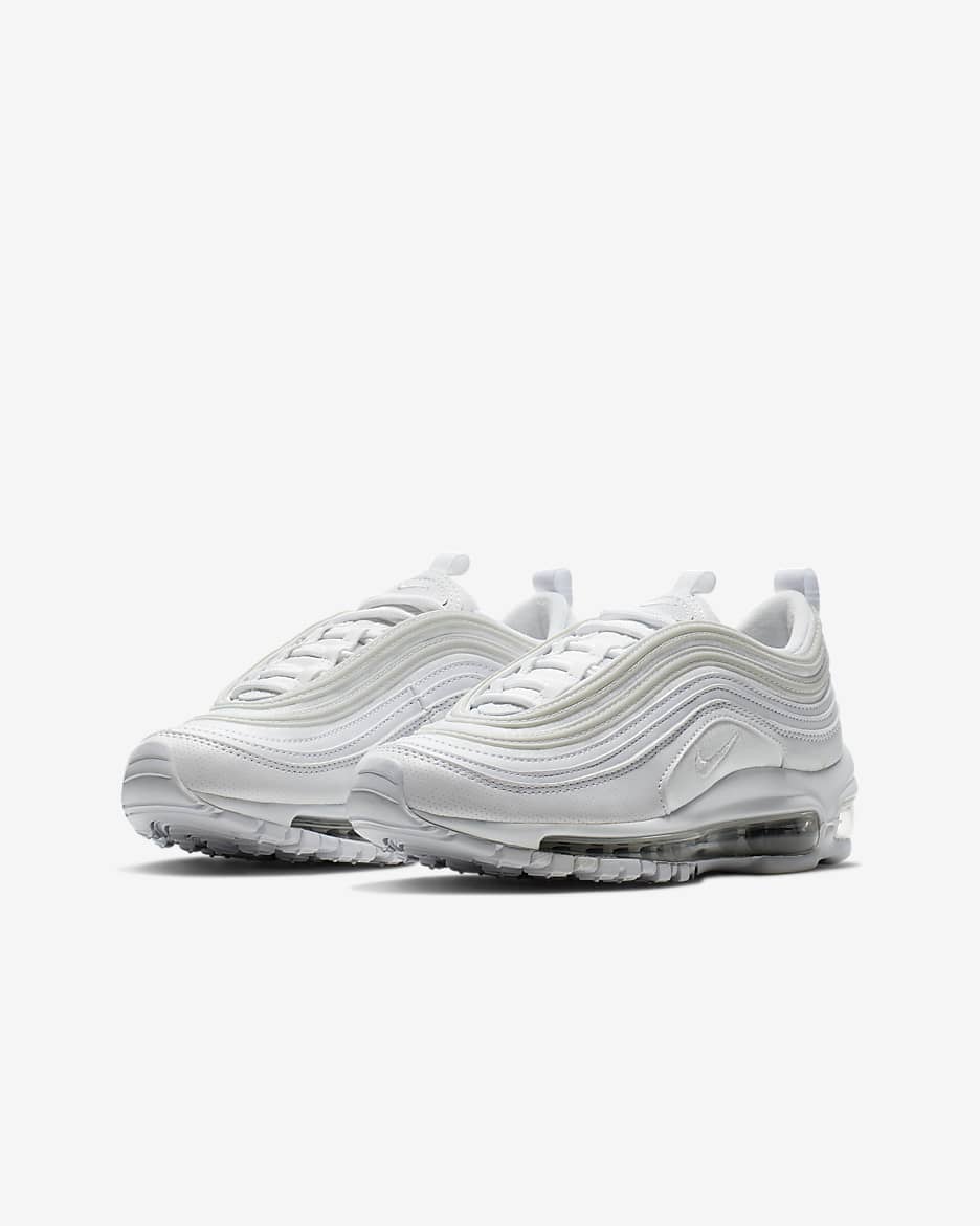 Nike Air Max 97 Kinderschoenen - Wit/Metallic Silver/Wit