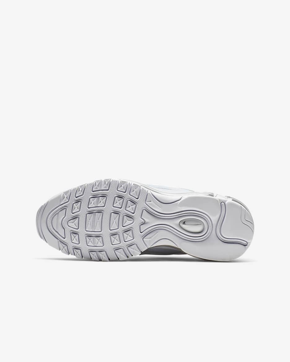 Chaussure Nike Air Max 97 pour ado - Blanc/Metallic Silver/Blanc