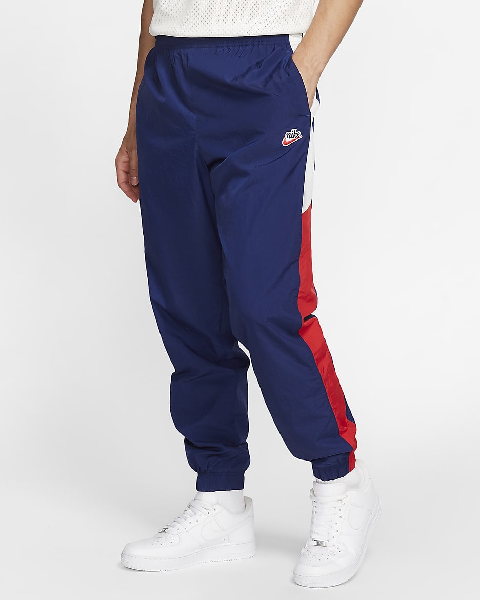 Pantalones de tejido Woven Nike Sportswear Windrunner - Azul vacío/Rojo universitario/Blanco cumbre
