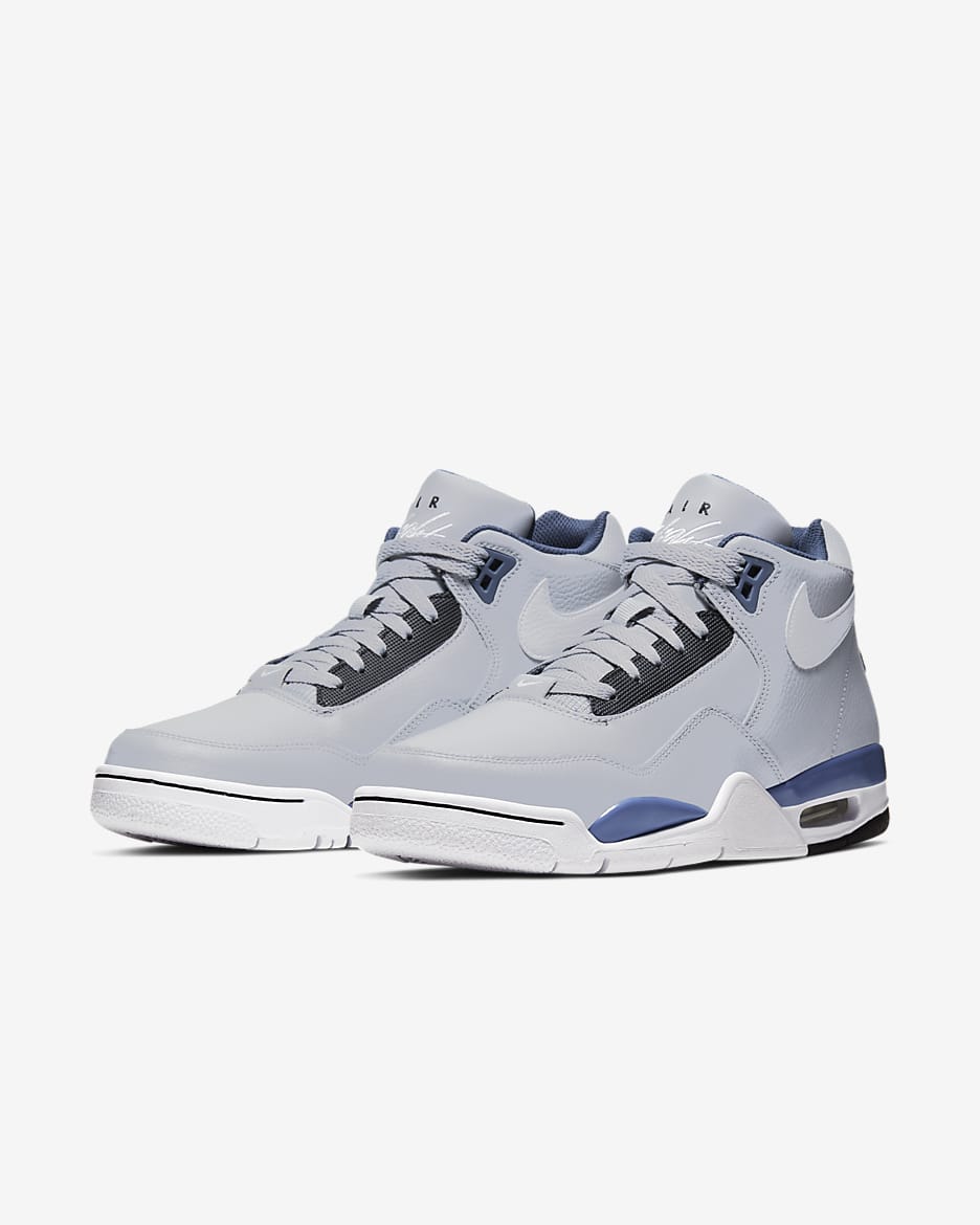 Nike Flight Legacy 男鞋 - Wolf Grey/Mystic Navy/白色