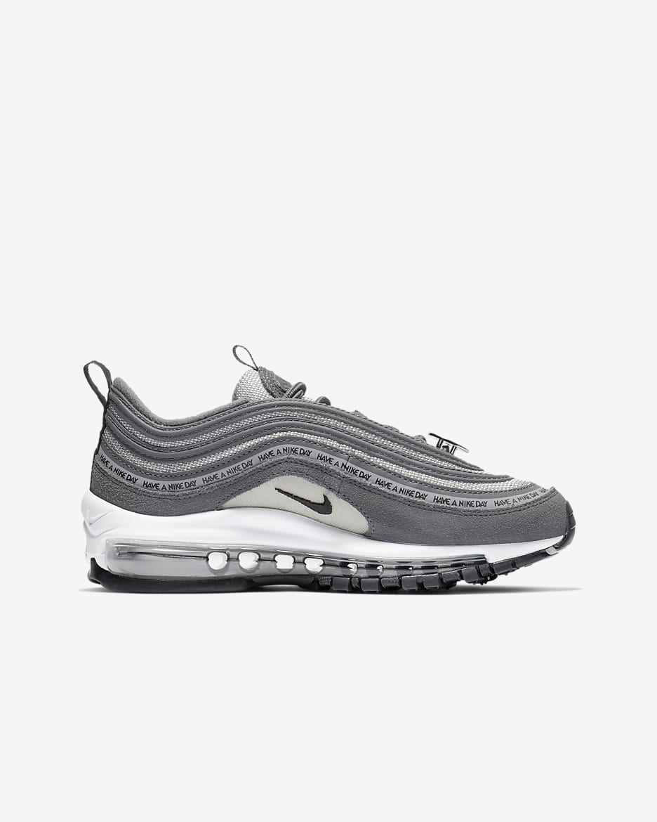 Nike Air Max 97 SE sko til store barn - Dark Grey/Wolf Grey/Hvit/Svart