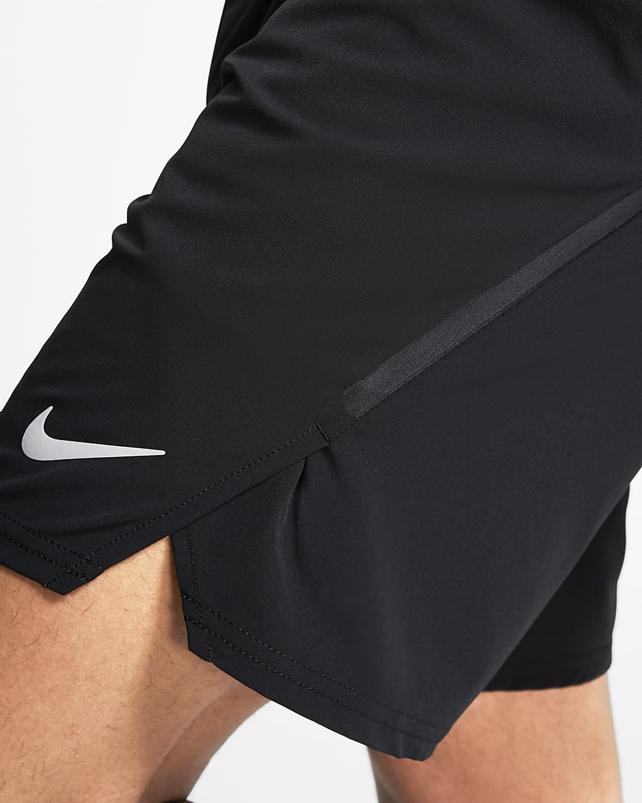 NikeCourt Flex Ace Men's Tennis Shorts - Black/Black/Black/Black