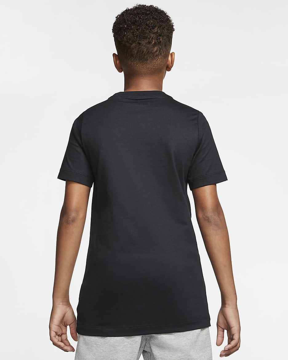 Nike Sportswear Big Kids' T-Shirt - Black/White