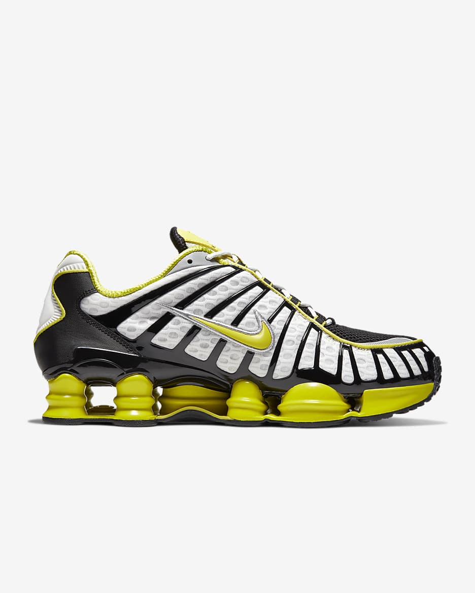 Nike Shox TL Men's Shoes - Platinum Tint/Flat Silver/Black/Dynamic Yellow