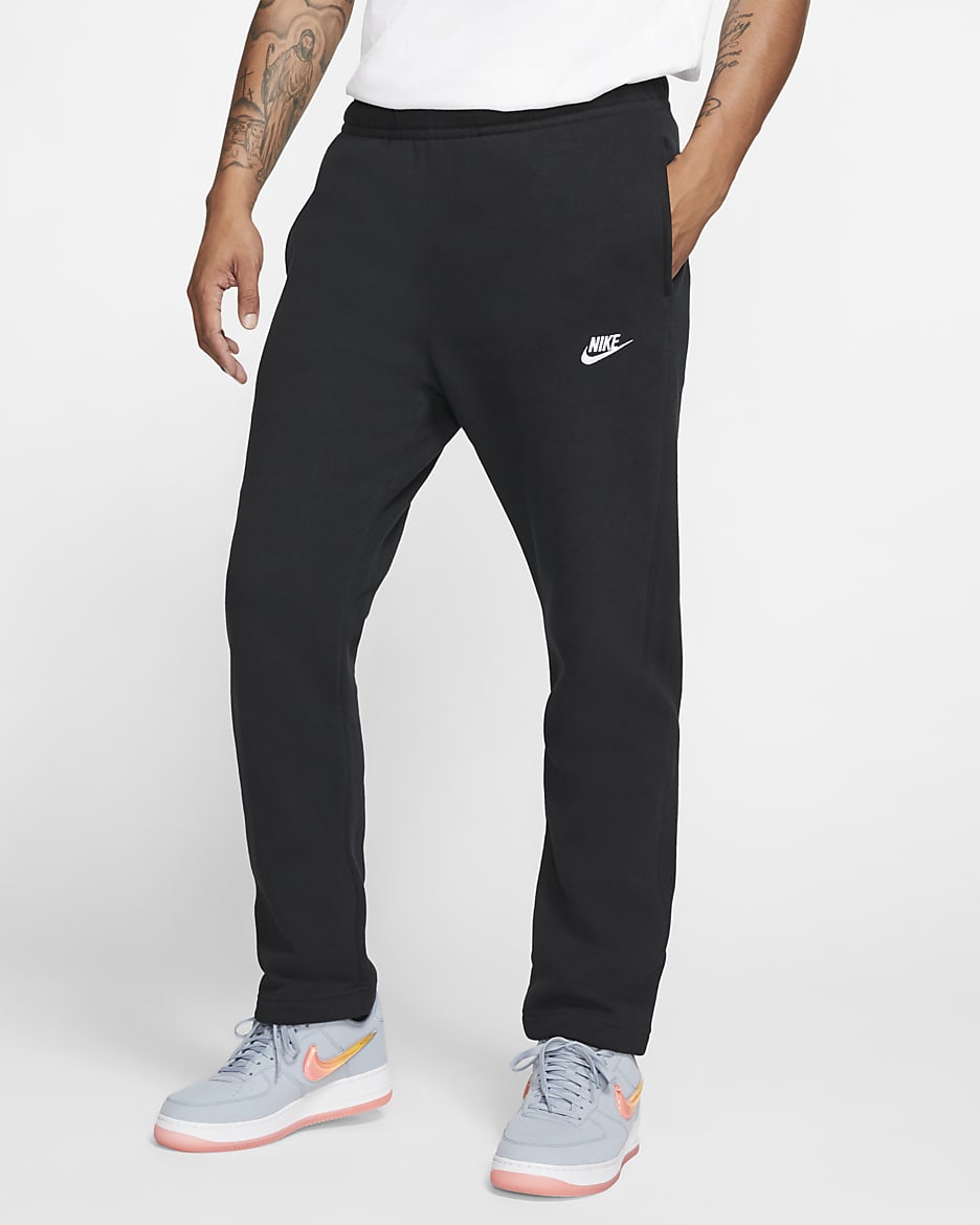 Pantalon Nike Sportswear Club Fleece pour Homme - Noir/Noir/Blanc