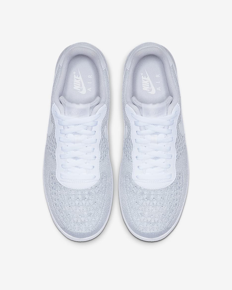 Nike Air Force 1 Flyknit 2.0 Shoes - White/Pure Platinum/White/Pure Platinum