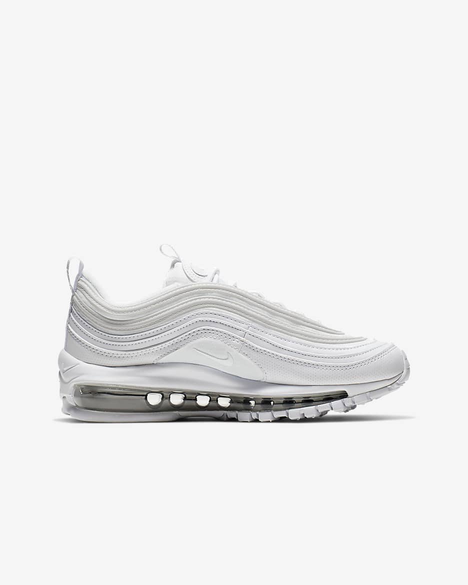 Nike Air Max 97 cipő nagyobb gyerekeknek - Fehér/Metallic Silver/Fehér