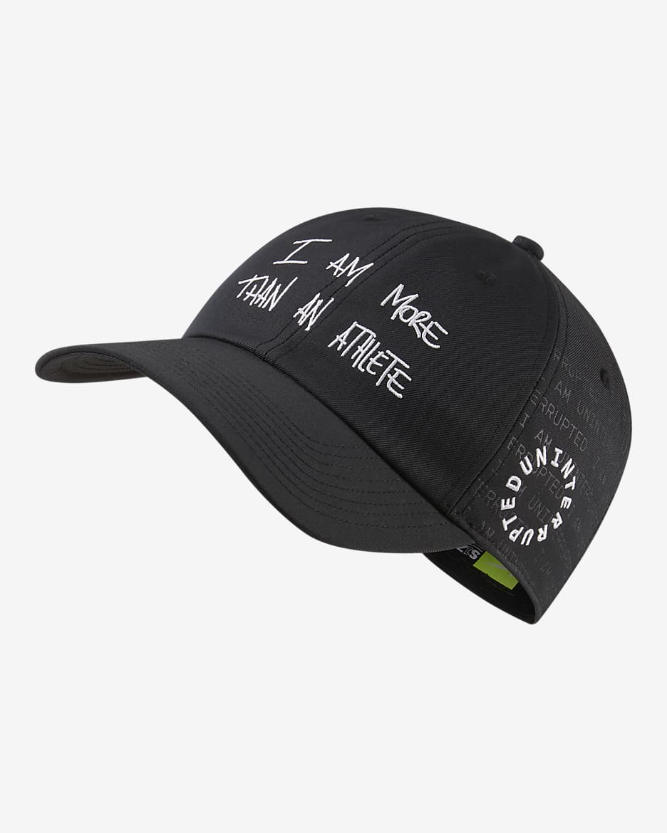 Nike Heritage86 "More Than An Athlete" Adjustable Hat - Black/White