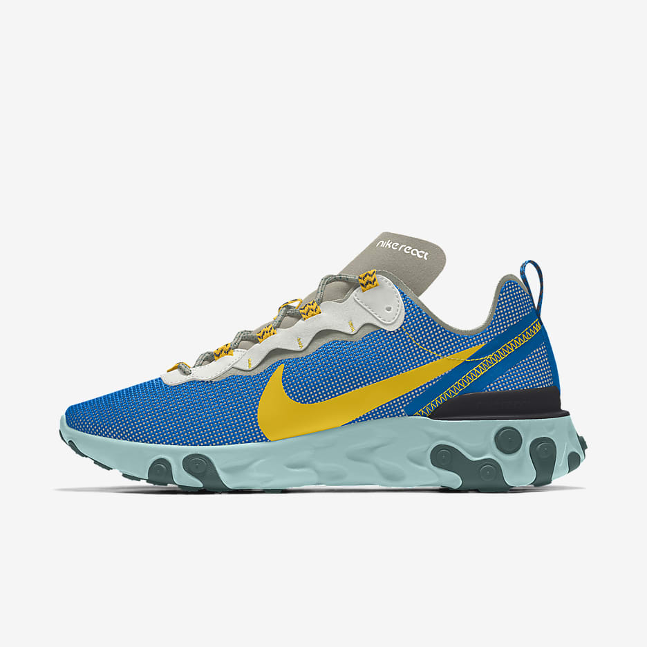 Nike React Element 55 Premium By You Custom Men's Shoe - Multi-Colour/Multi-Colour/Multi-Colour