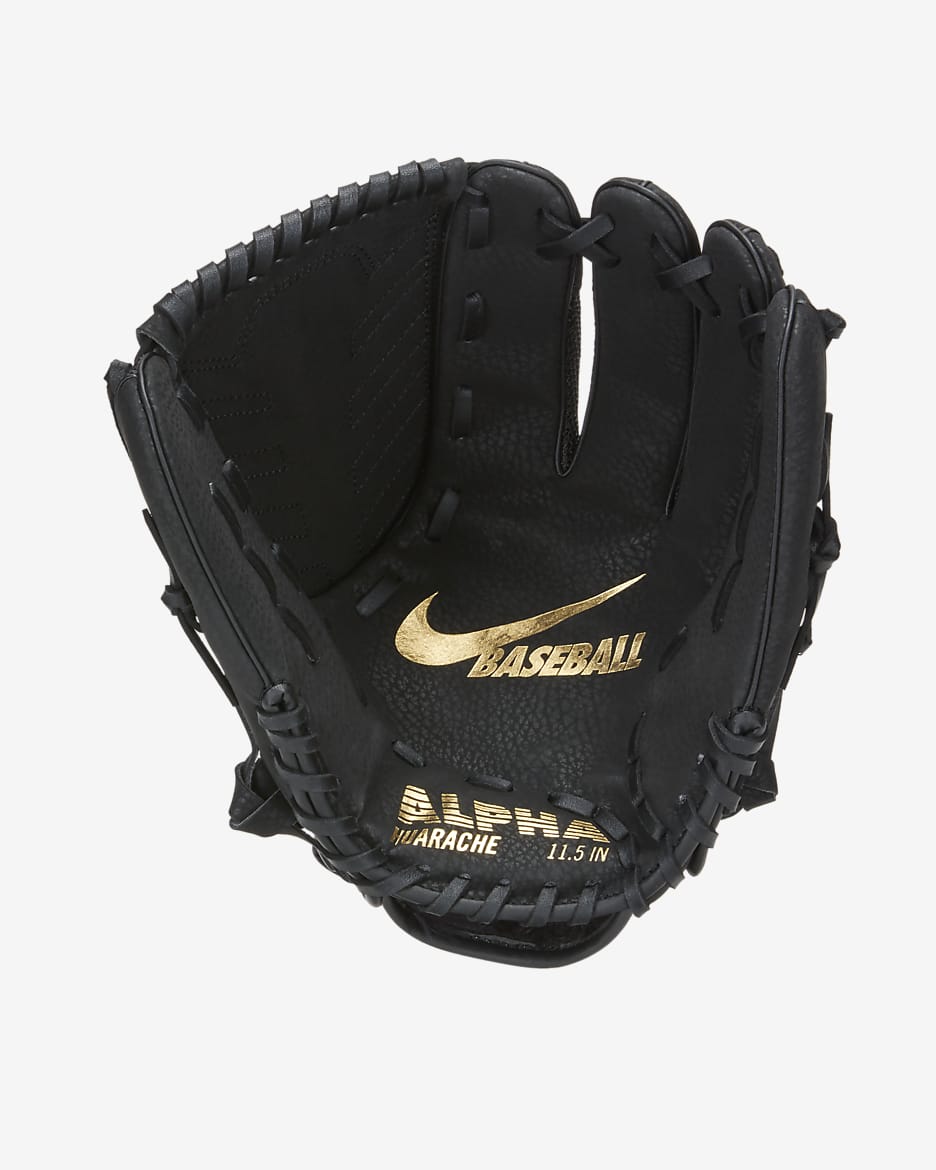 Guante de béisbol para niños Nike Alpha Edge - Negro/Negro
