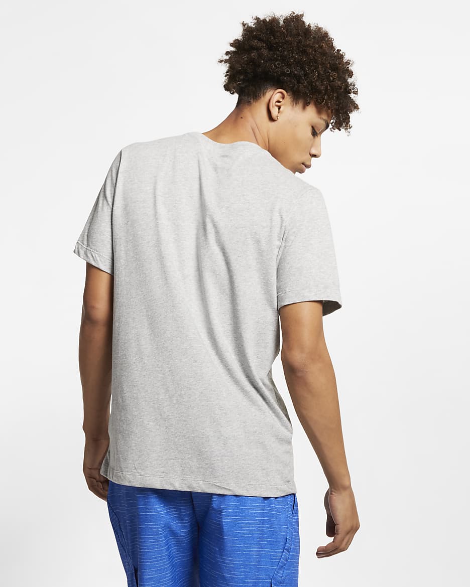 T-shirt de fitness Nike Dri-FIT pour homme - Dark Grey Heather/Noir