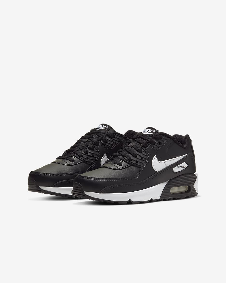 Nike Air Max 90 LTR Big Kids’ Shoes - Black/Black/White