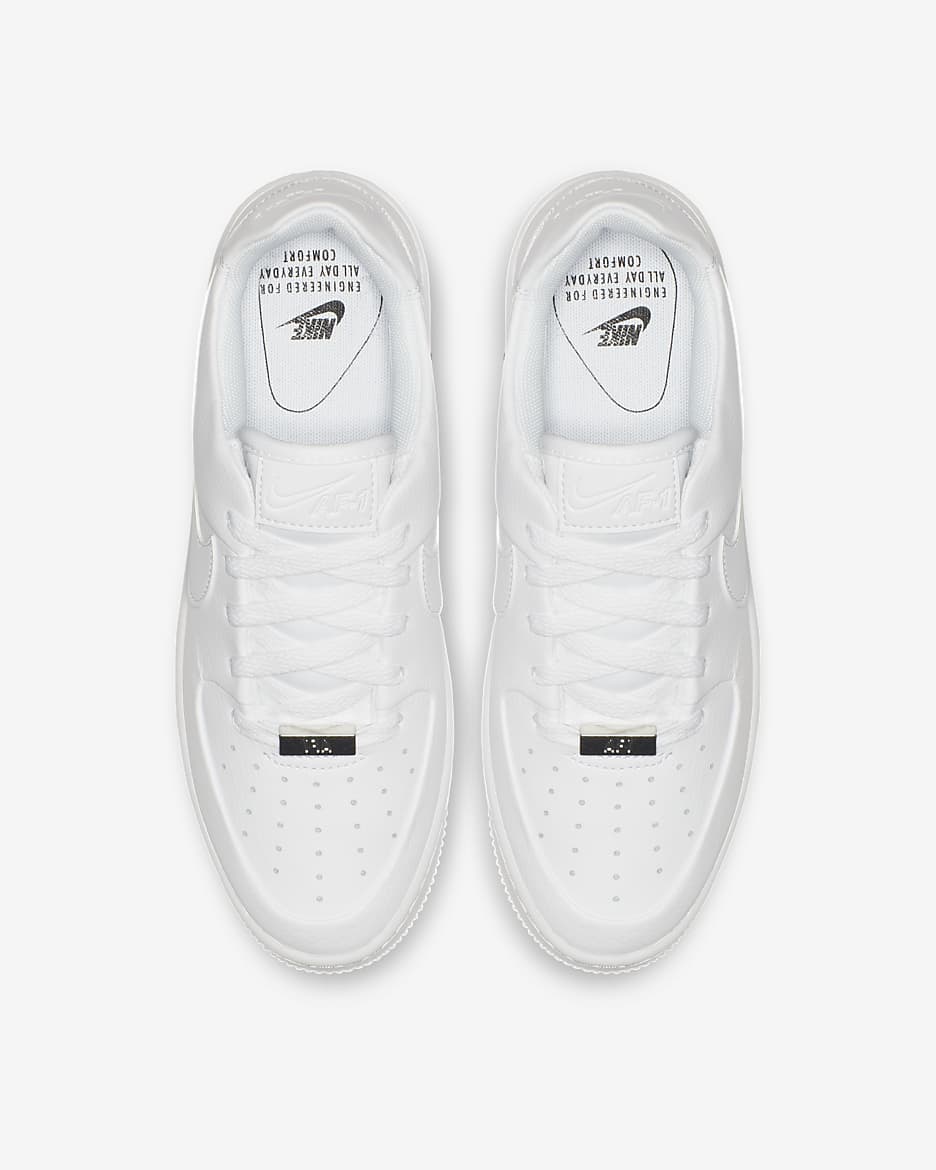 Nike Air Force 1 Sage Low Damenschuh - Weiß/Weiß/Weiß