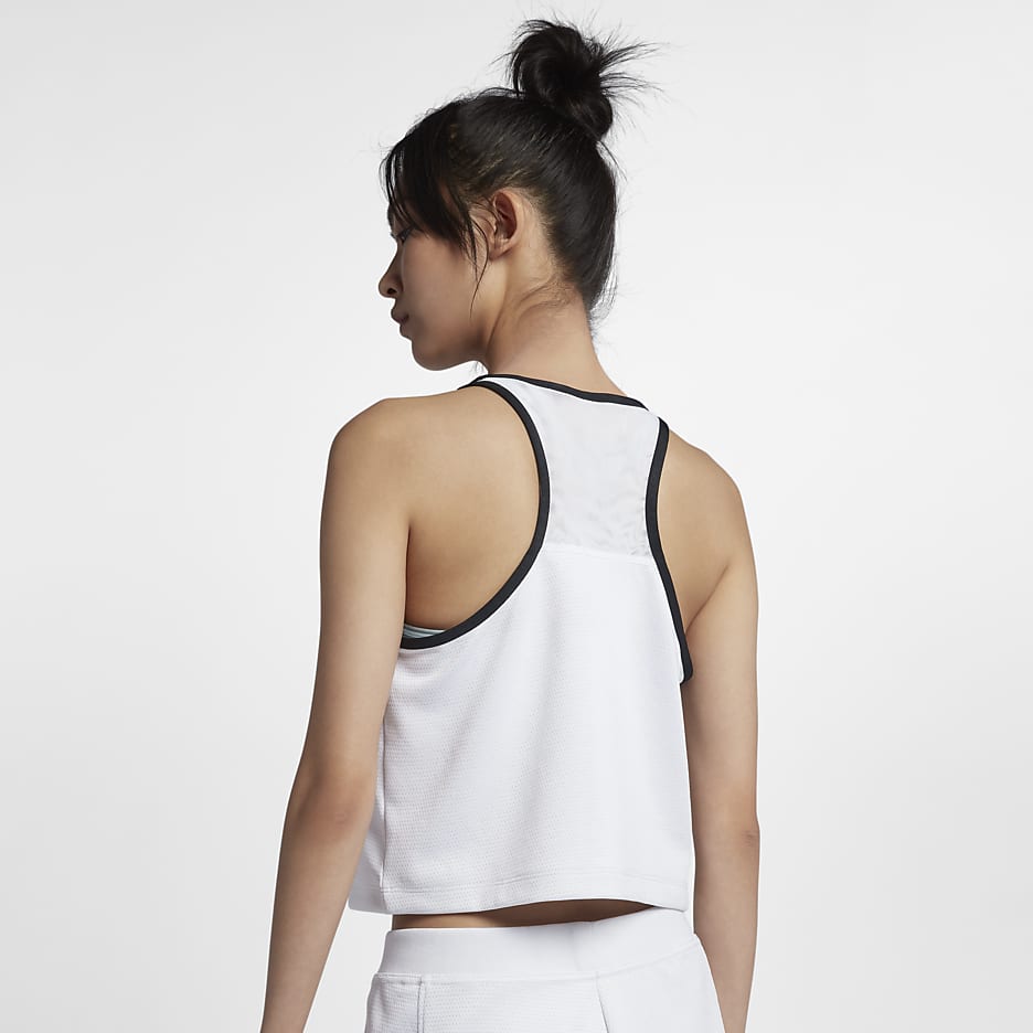 Nike Sportswear Tech Fleece singlet til dame - Hvit/Svart