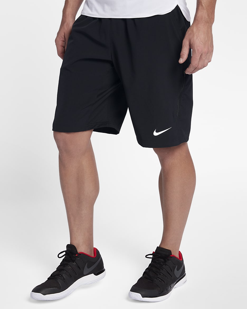 NikeCourt Flex Men's 11" Tennis Shorts - Black/White