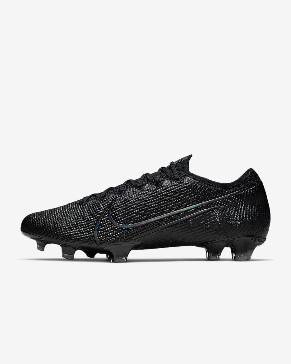 Nike Mercurial Vapor 13 Elite FG Firm-Ground Football Boot - Black/Matte Silver/Metallic Cool Grey/Black
