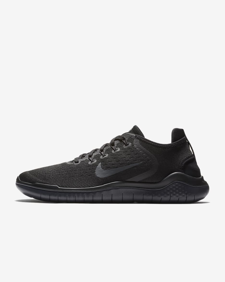 Nike Free Run 2018 Men's Road Running Shoes - Black/Anthracite