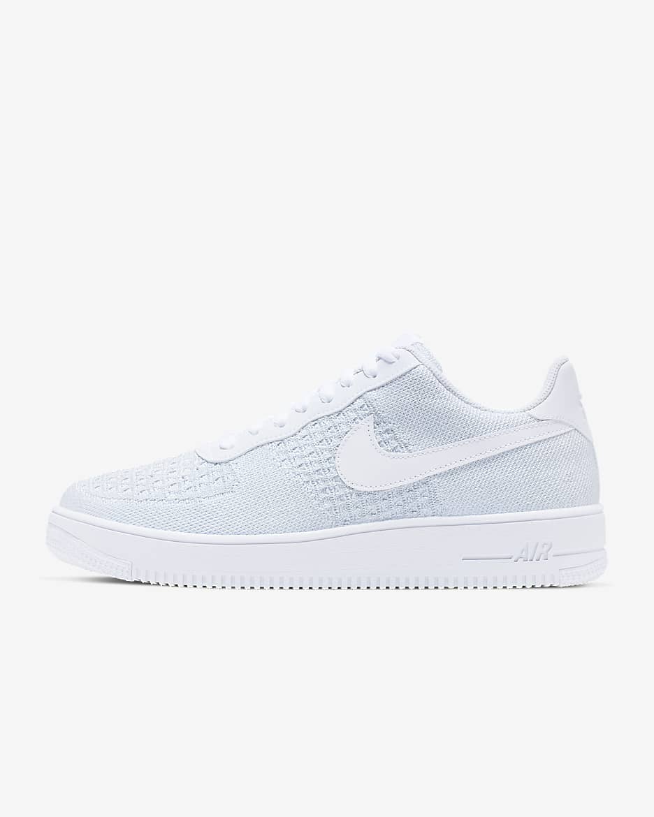 Nike Air Force 1 Flyknit 2.0 Shoes - White/Pure Platinum/White/Pure Platinum
