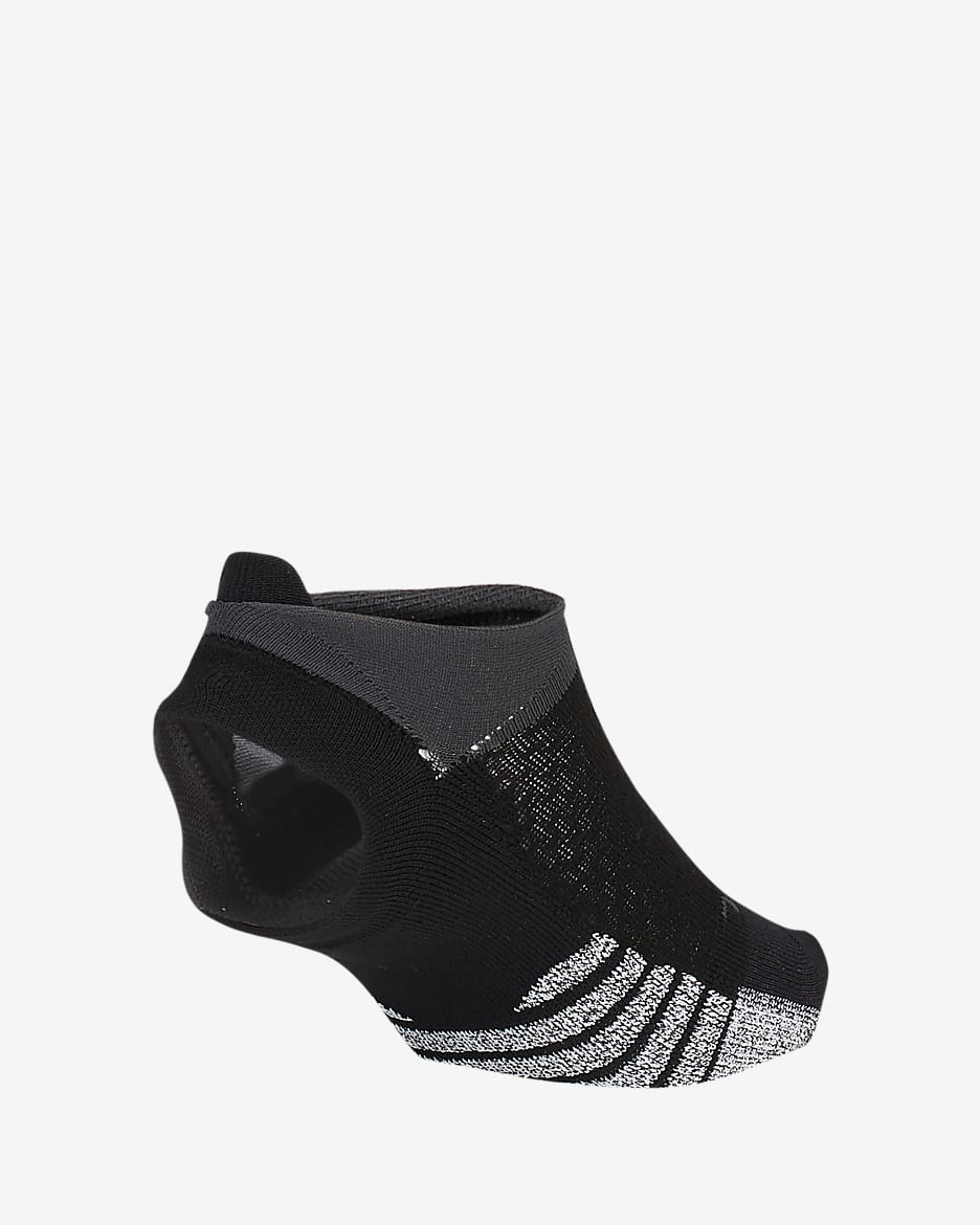 NikeGrip Dri-FIT Studio Women's Toeless Footie Socks - Black/Anthracite