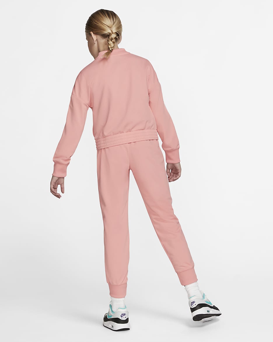 Nike Sportswear Girls' Tracksuit - Bleached Coral/White/Bleached Coral/White