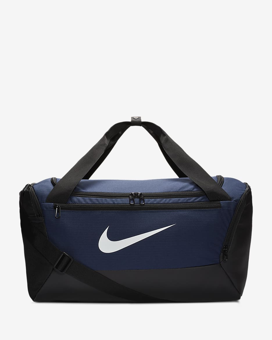 Nike Brasilia Training Duffel Bag (Small) - Midnight Navy/Black/White