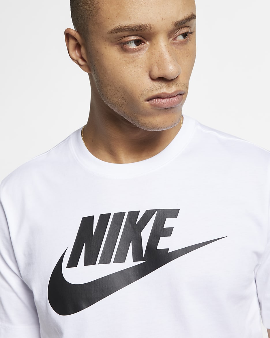 T-shirt Nike Sportswear pour Homme - Blanc/Noir