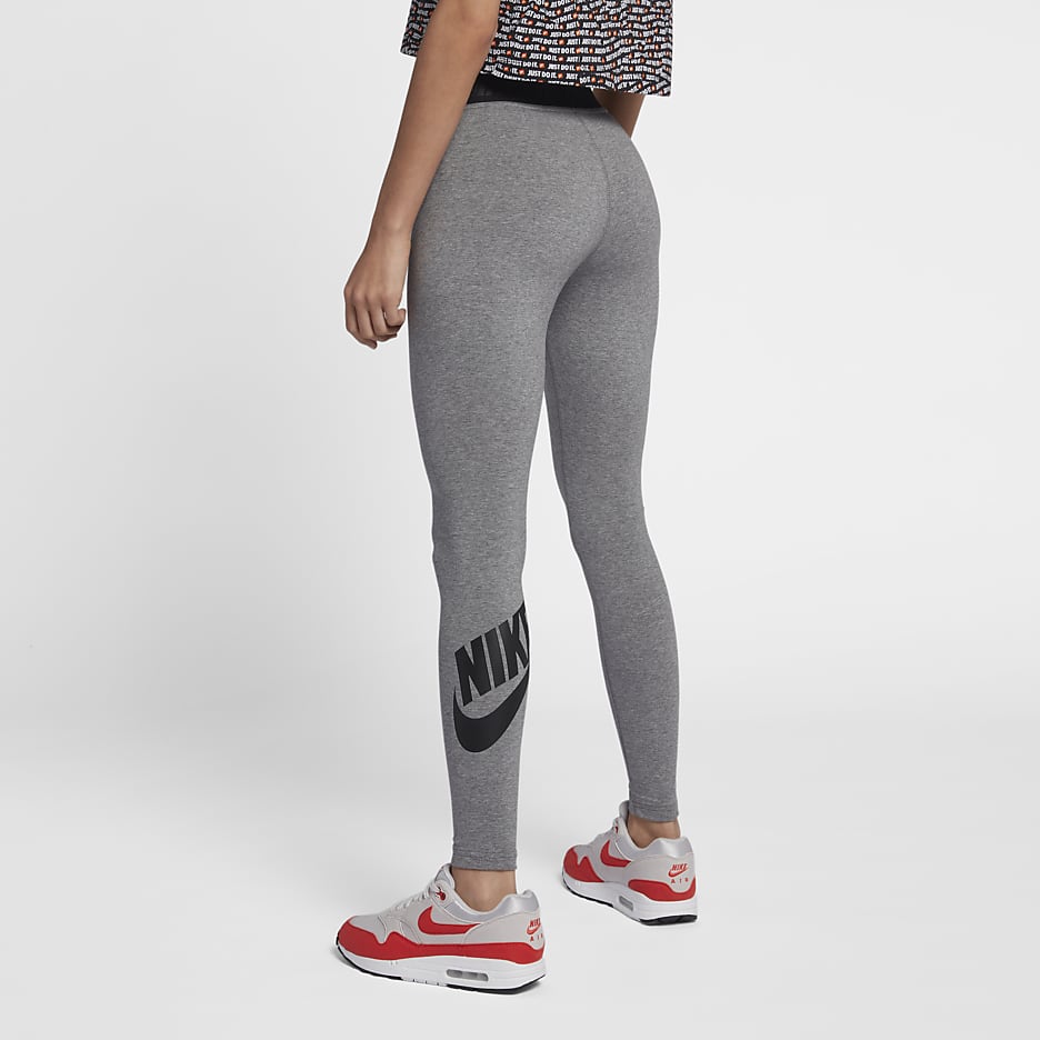Nike Sportswear Leg-A-See Women's High-Rise Leggings - Carbon Heather/Black