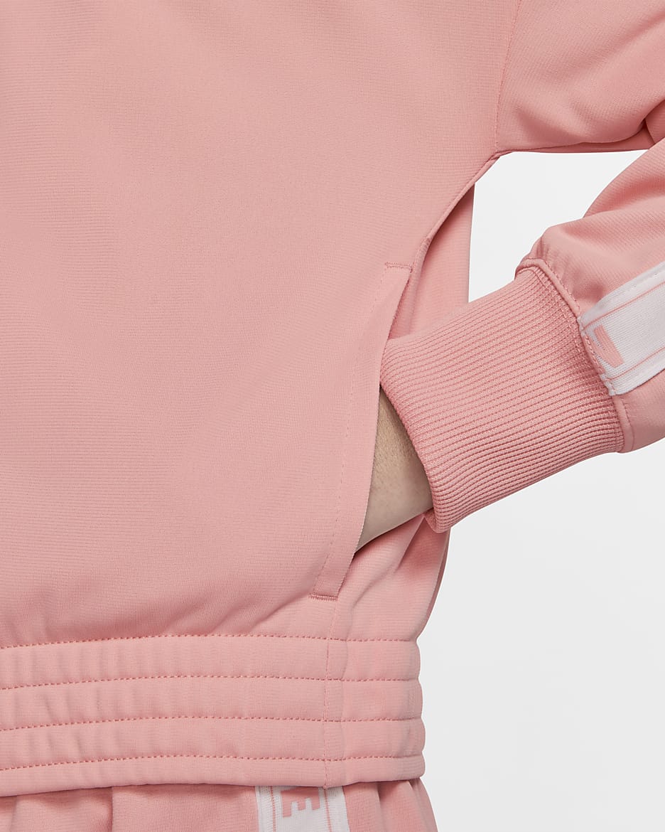 Nike Sportswear Girls' Tracksuit - Bleached Coral/White/Bleached Coral/White