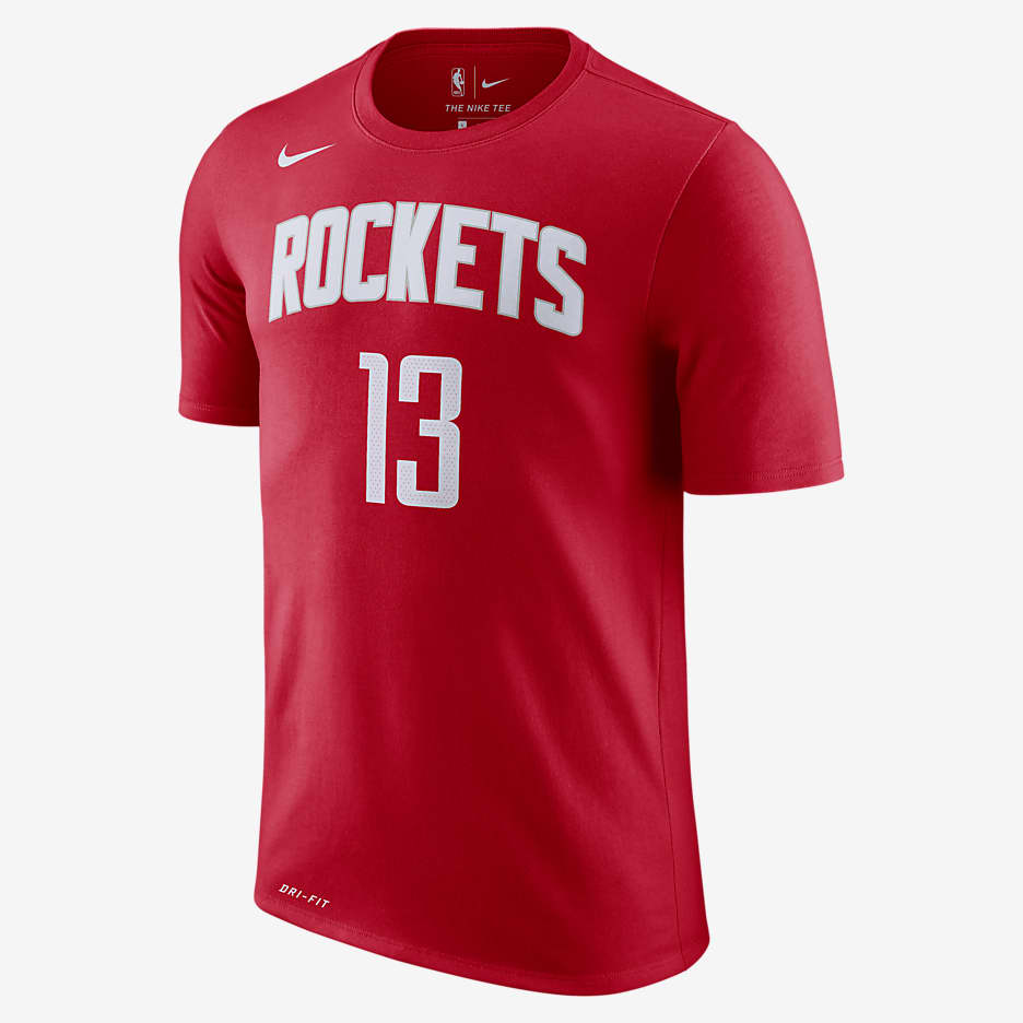 Playera de NBA para hombre James Harden Houston Rockets Nike Dri-FIT - Rojo universitario