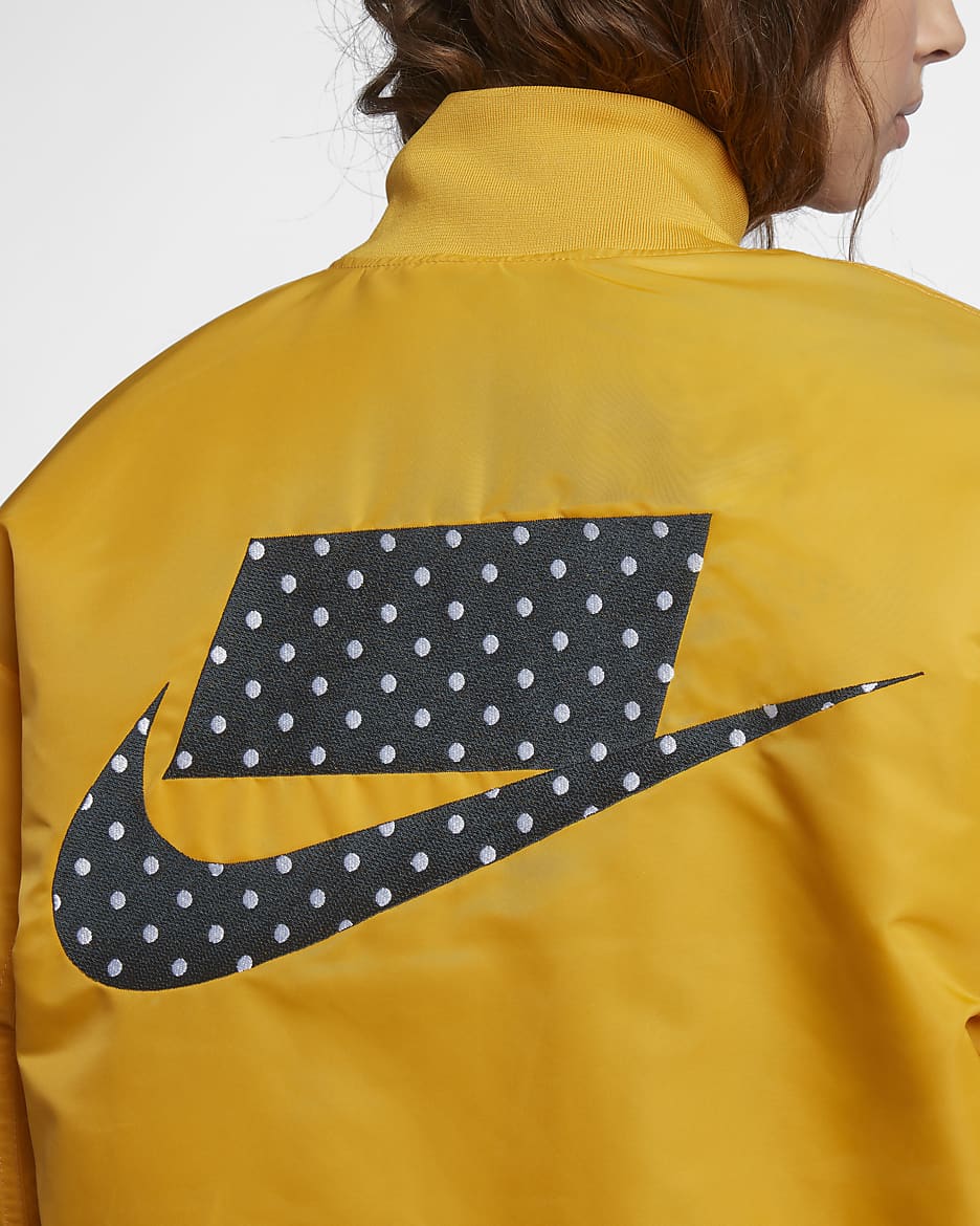 Nike Sportswear NSW parkas til dame - Yellow Ochre/Dark Obsidian/Camper Green/Dark Obsidian