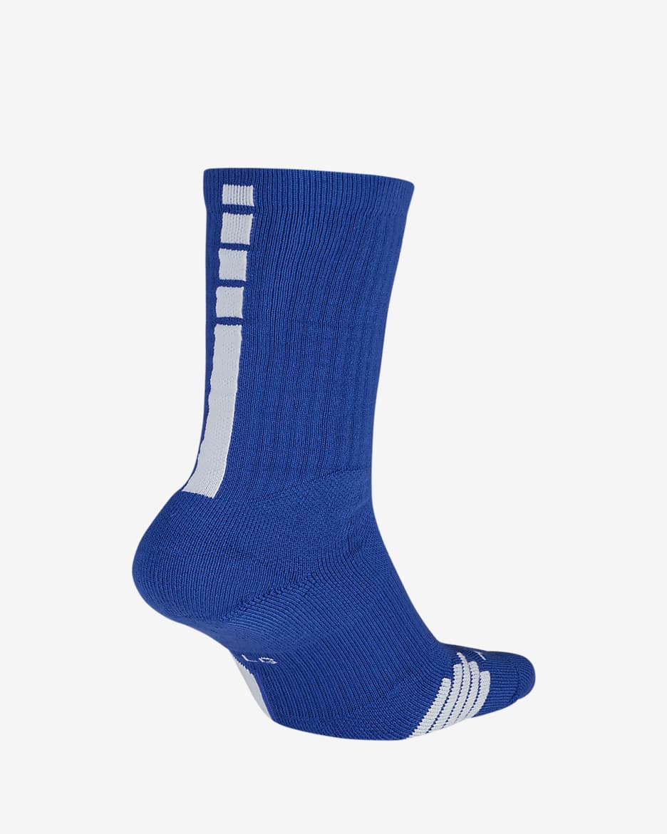 Nike Elite Crew Basketball Socks - Game Royal/White/White