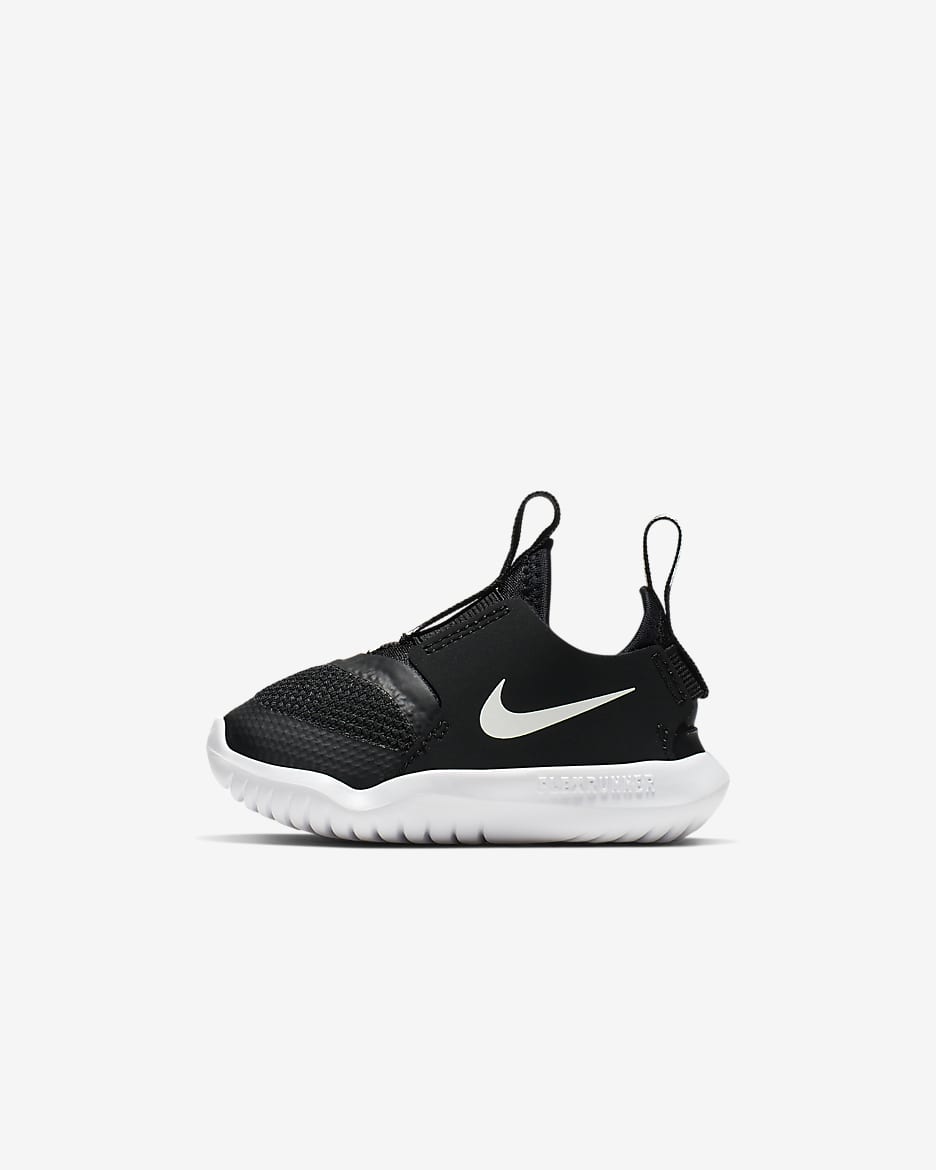 Nike Flex Runner Baby/Toddler Shoes - Black/White