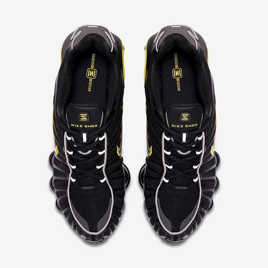 Nike Shox TL Men's Shoes - Black/Dynamic Yellow/Metallic Silver