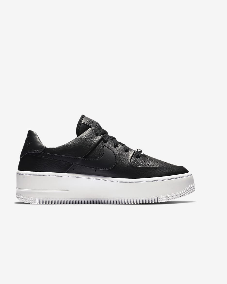 Scarpa Nike Air Force 1 Sage Low - Donna - Nero/Bianco/Nero