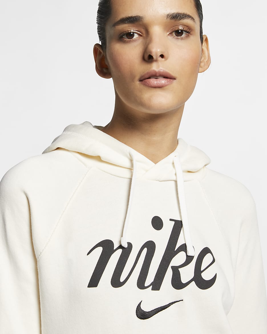 Nike Sportswear Women's Pullover Hoodie - Pale Ivory/Summit White/Black