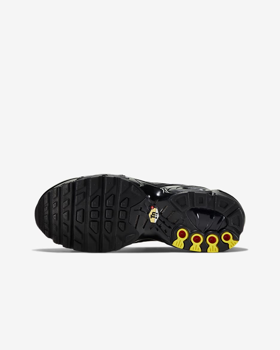 Nike Air Max Plus-sko til større børn - sort/sort/sort