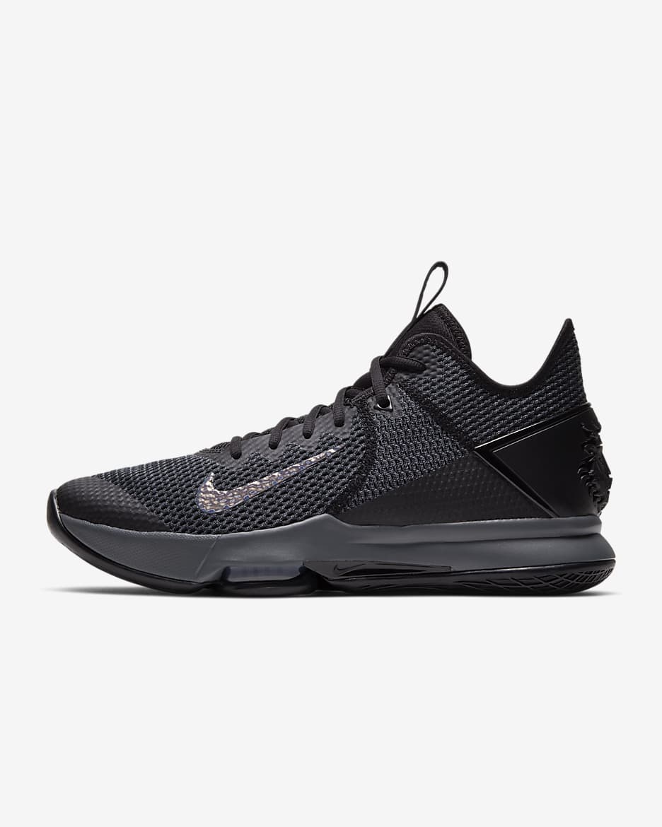 LeBron Witness 4 Basketball Shoes - Black/Iron Grey/Anthracite/Black